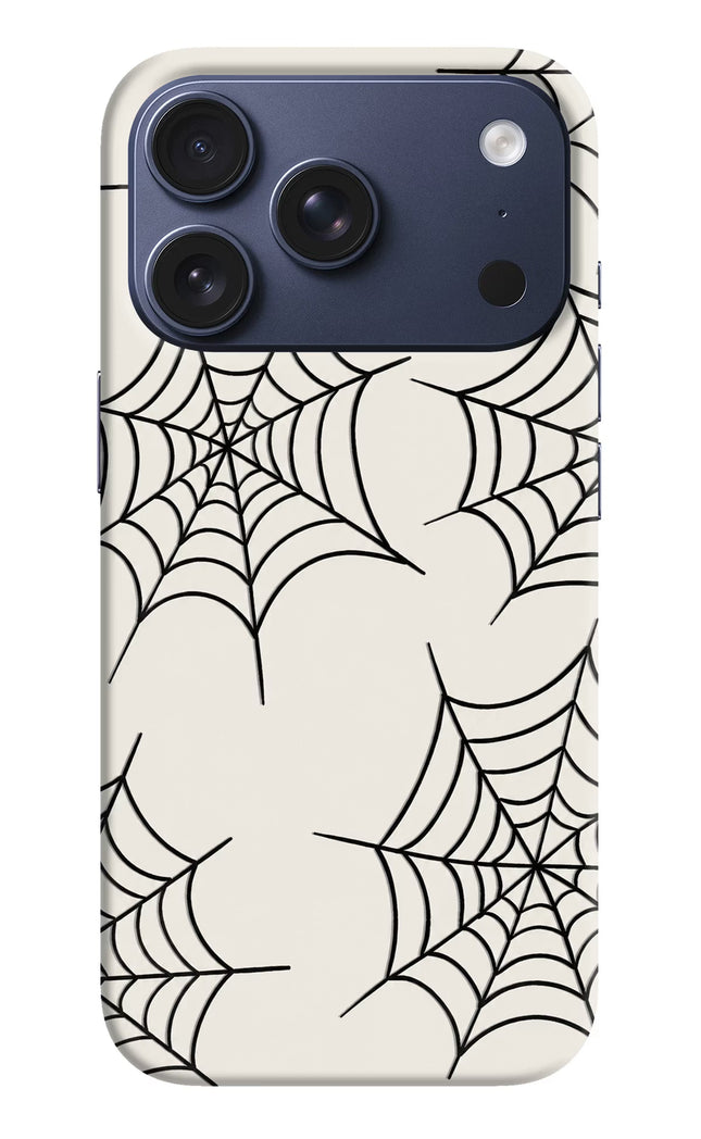 Spider Web iPhone 17 Pro Hard Case Back Cover by Casekaro