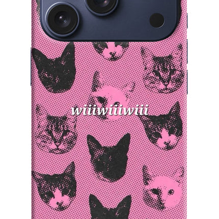 Pink Cats iPhone 17 Pro Hard Case Back Cover by Casekaro
