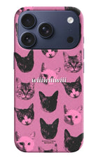 Pink Cats iPhone 17 Pro Hard Case Back Cover by Casekaro