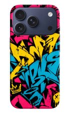 Graffiti Vibe iPhone 17 Pro Hard Case Back Cover by Casekaro