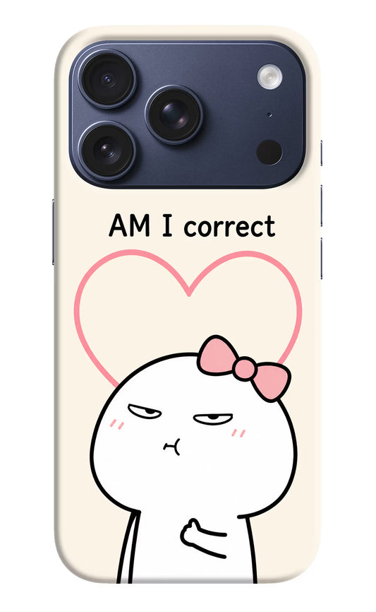 Always Right iPhone 17 Pro Hard Case Back Cover by Casekaro