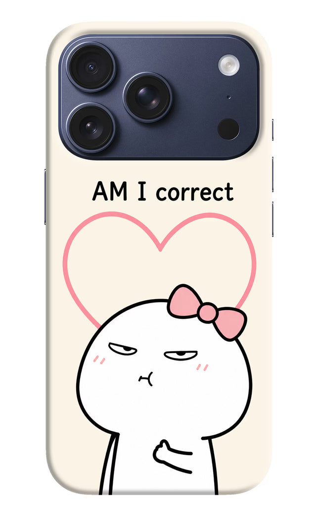 Always Right iPhone 17 Pro Hard Case Back Cover by Casekaro