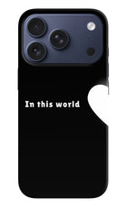 This World iPhone 17 Pro Hard Case Back Cover by Casekaro