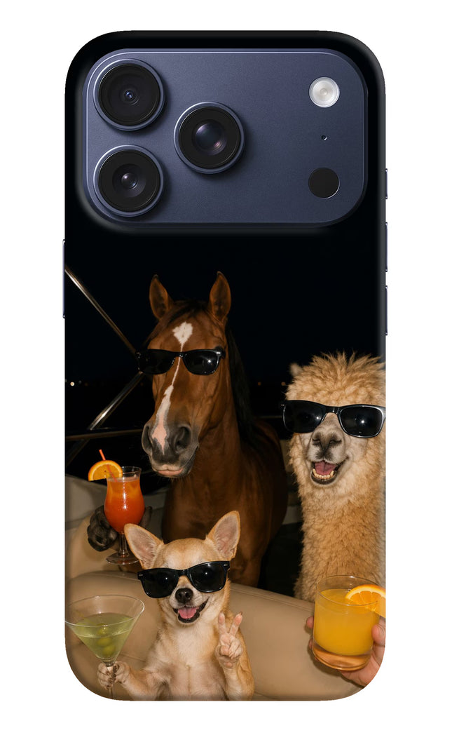 Party Squad iPhone 17 Pro Hard Case Back Cover by Casekaro