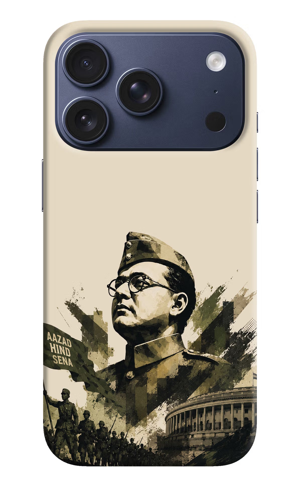 Netaji Rising iPhone 17 Pro Back Cover