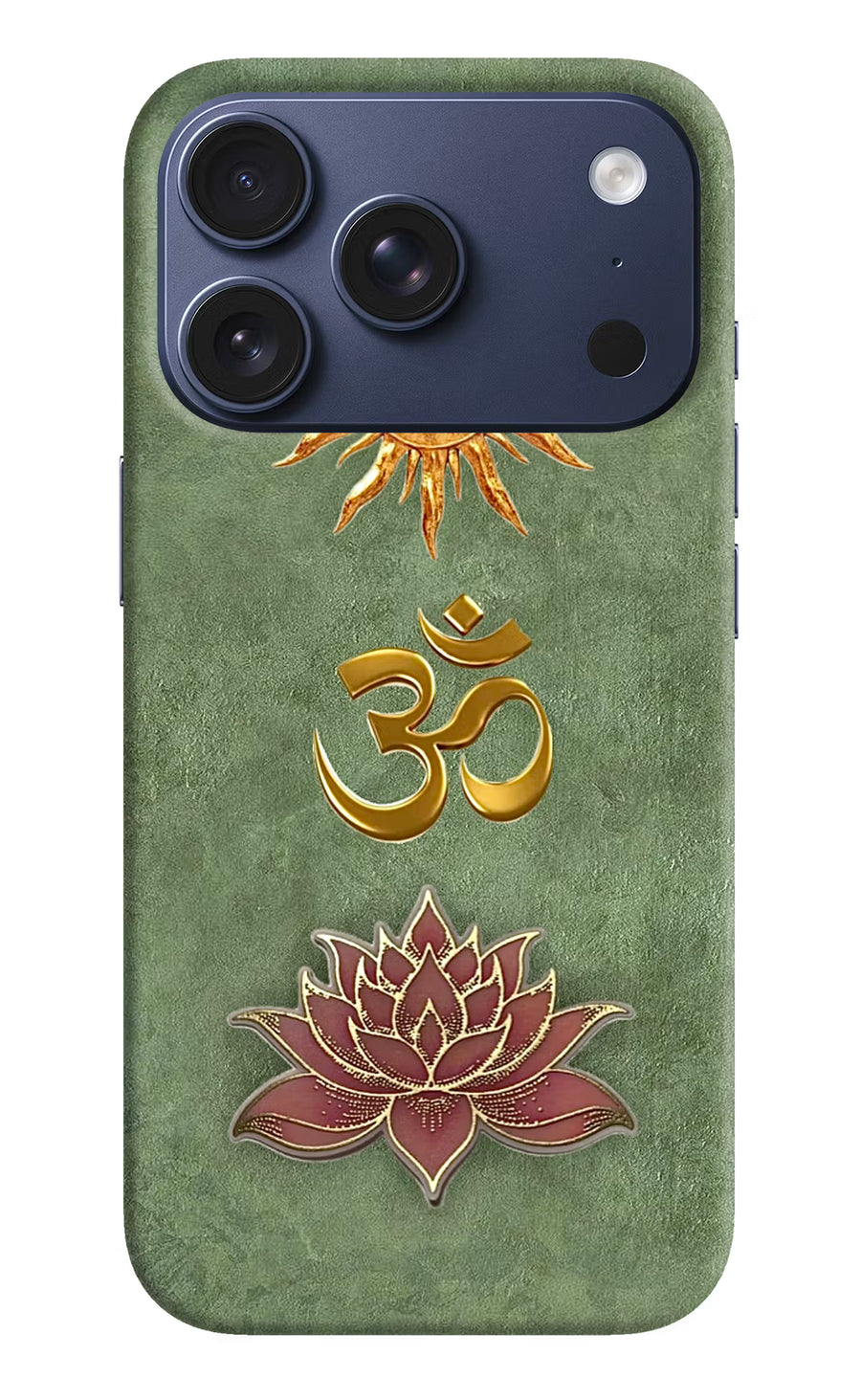 Om & Lotus iPhone 17 Pro Back Cover, Hard case