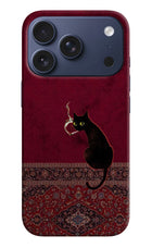 Midnight Cat iPhone 17 Pro Hard Case Back Cover by Casekaro