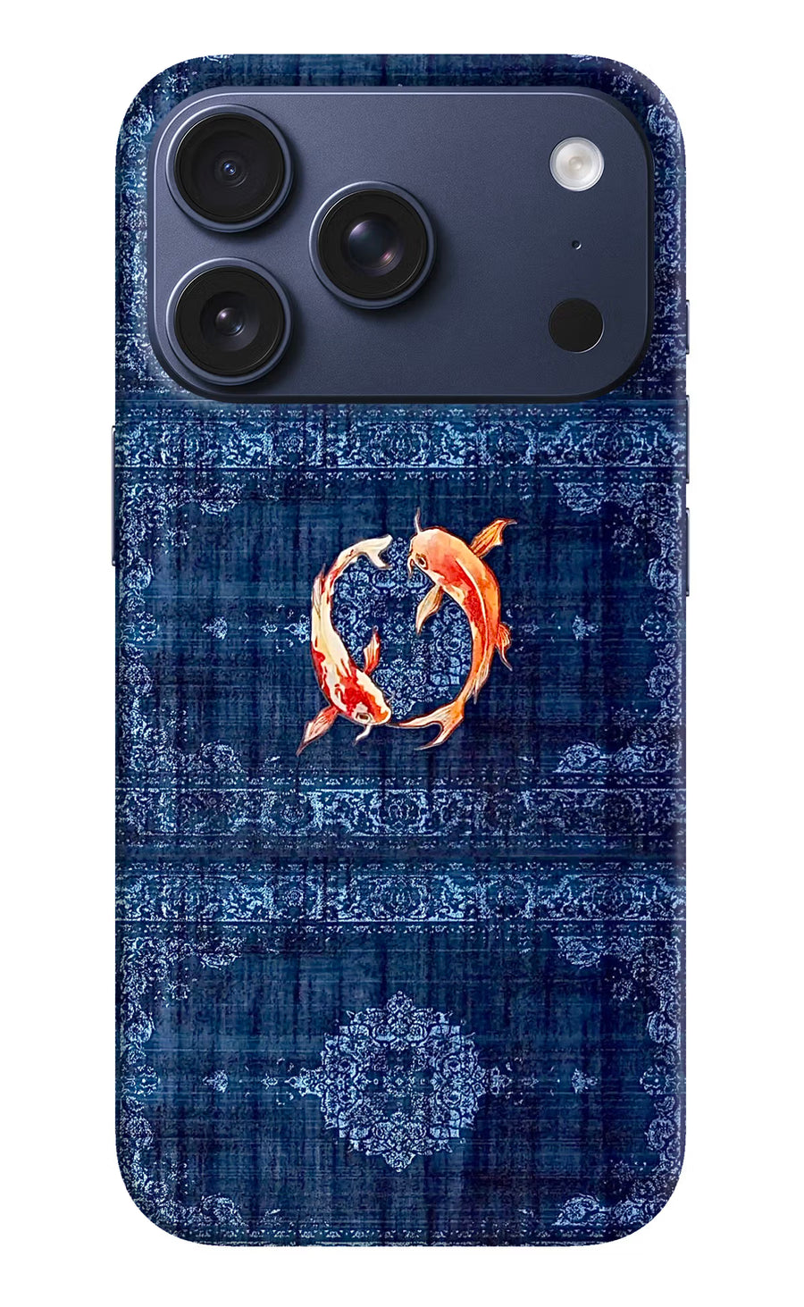 Koi Blue iPhone 17 Pro Back Cover, Hard case