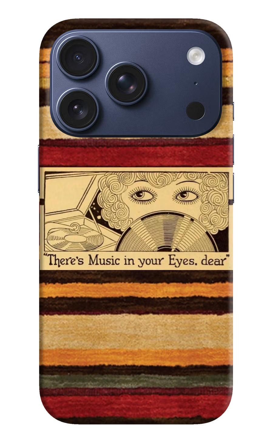 Vinyl Stripes iPhone 17 Pro Back Cover, Hard case