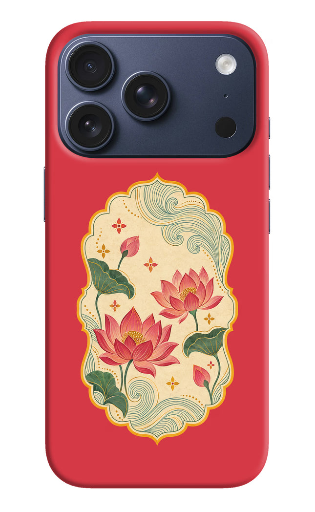 Pink Lotus iPhone 17 Pro Back Cover