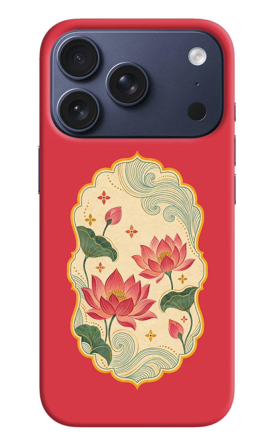 Pink Lotus iPhone 17 Pro Back Cover, Hard case