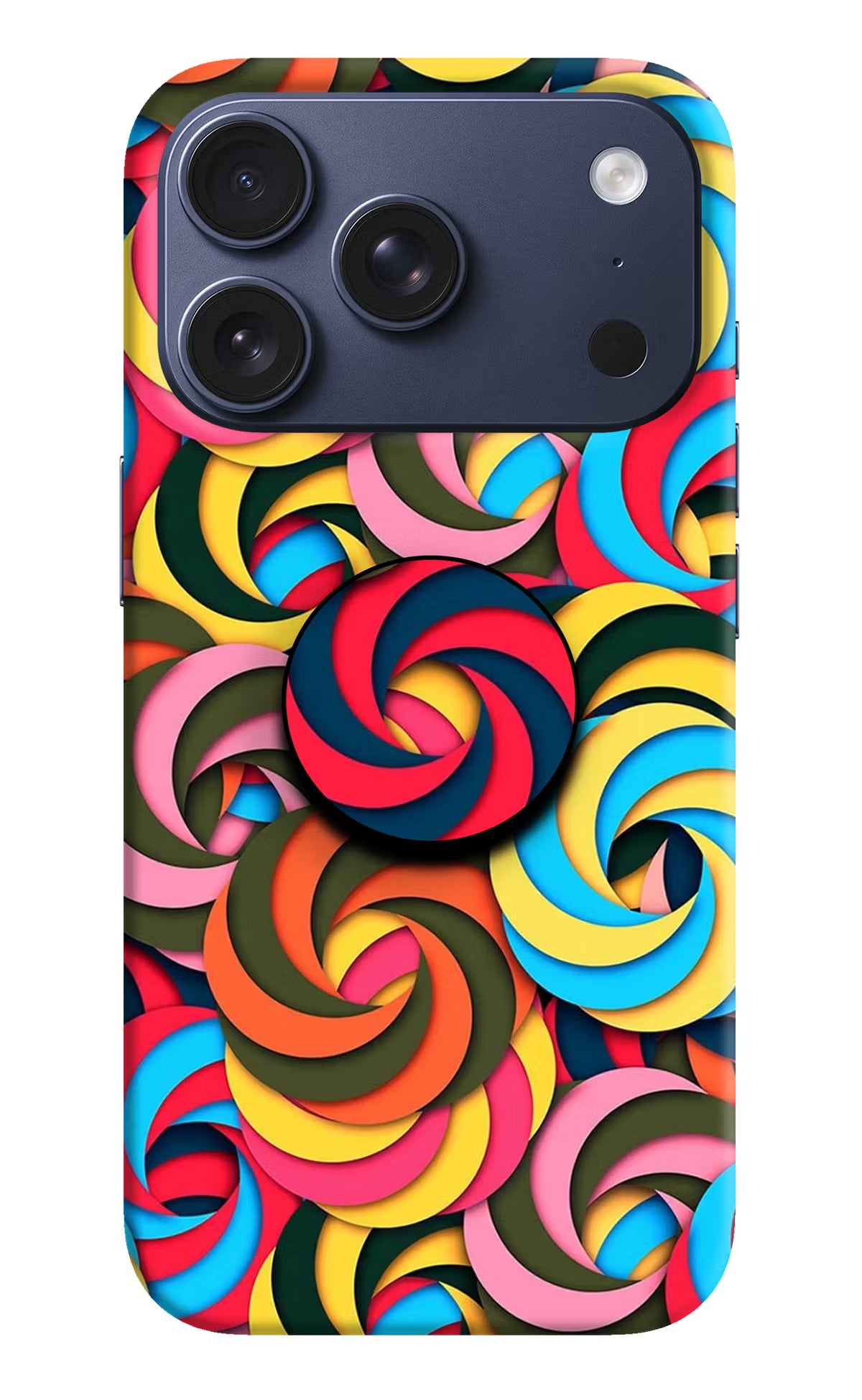 Spiral Pattern iPhone 17 Pro Pop Case by Casekaro