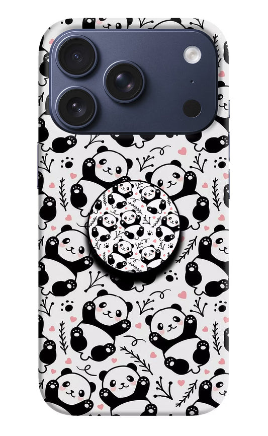 Cute Panda iPhone 17 Pro Pop Case by Casekaro