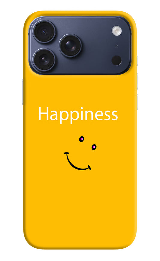 Happiness With Smiley iPhone 17 Pro Max Hard Case Back Cover by Casekaro