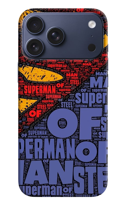 Superman iPhone 17 Pro Max Hard Case Back Cover by Casekaro