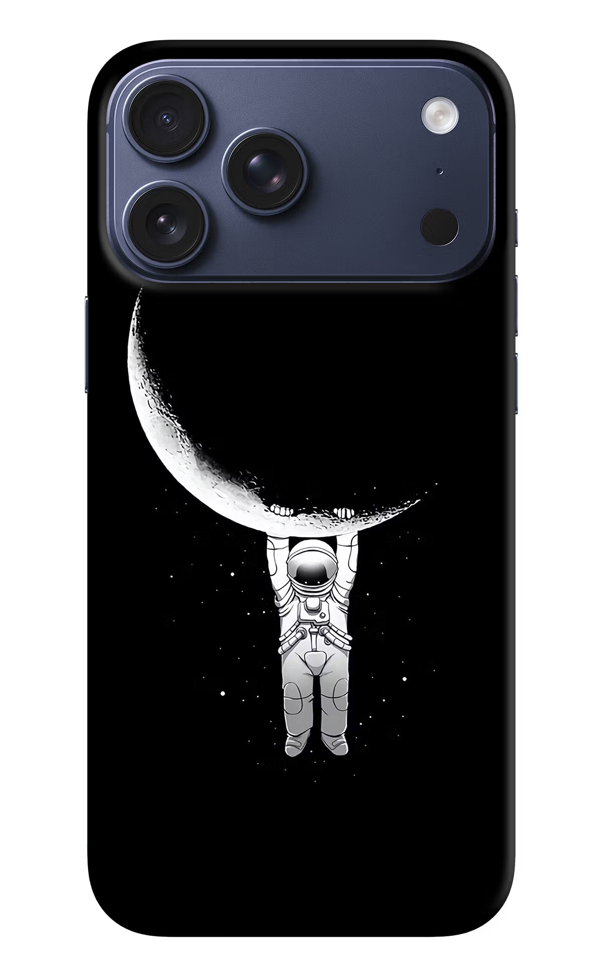 Moon Space iPhone 17 Pro Max Hard Case Back Cover by Casekaro