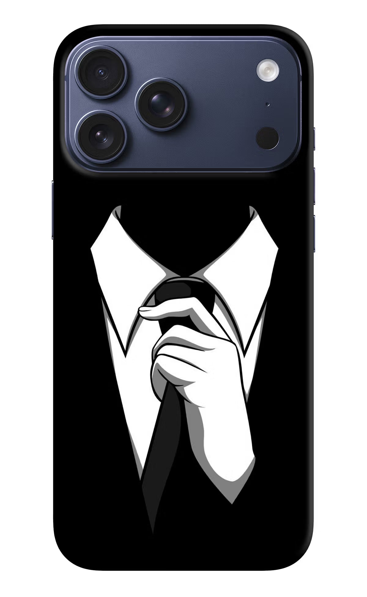 Black Tie iPhone 17 Pro Max Hard Case Back Cover by Casekaro