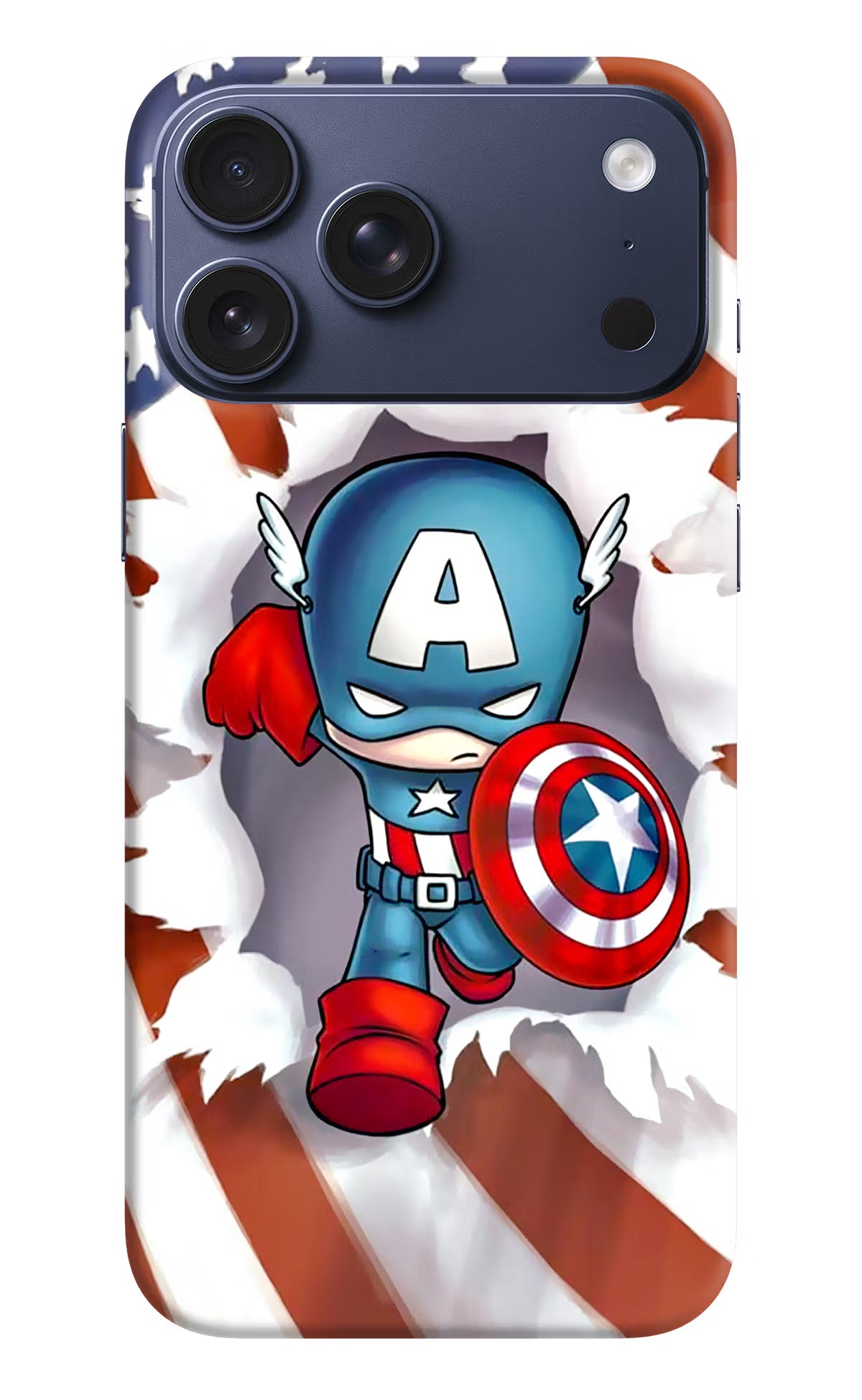 Captain America iPhone 17 Pro Max Hard Case Back Cover by Casekaro