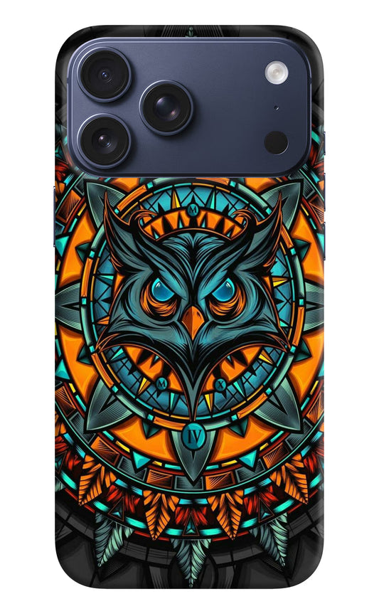 Angry Owl Art iPhone 17 Pro Max Hard Case Back Cover by Casekaro