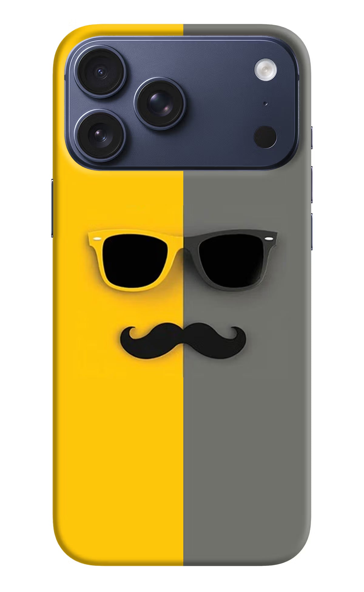 Sunglasses with Mustache iPhone 17 Pro Max Hard Case Back Cover by Casekaro