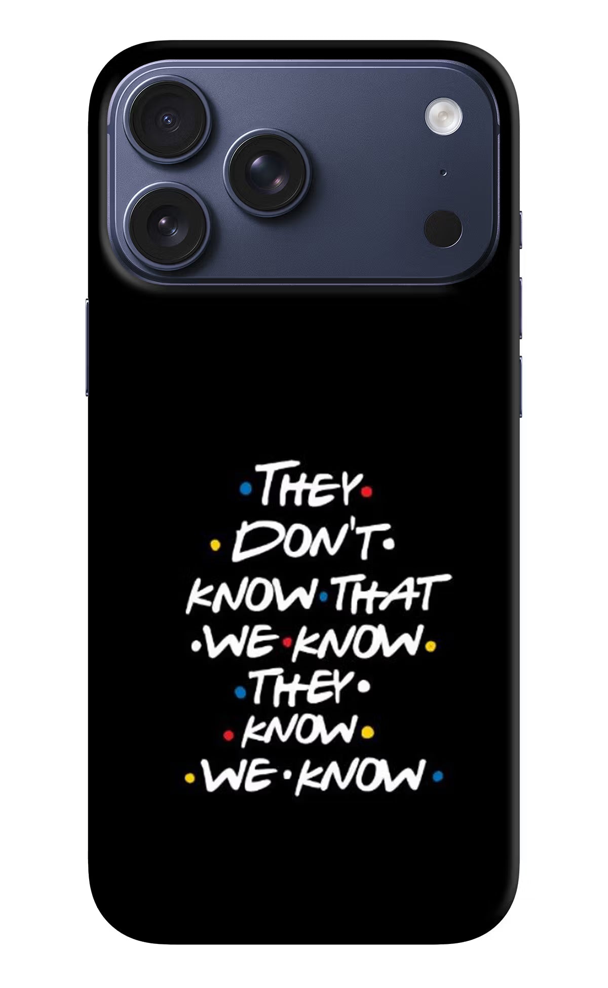 FRIENDS Dialogue iPhone 17 Pro Max Hard Case Back Cover by Casekaro