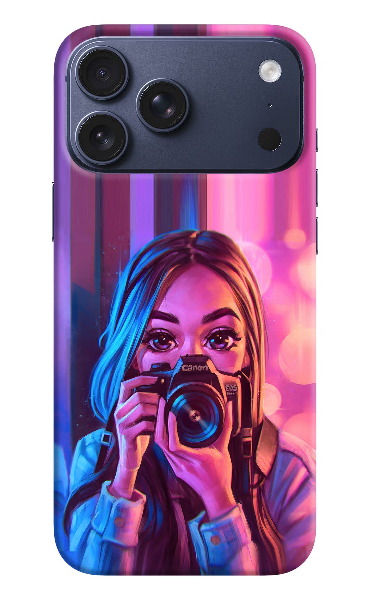Girl Photographer iPhone 17 Pro Max Hard Case Back Cover by Casekaro