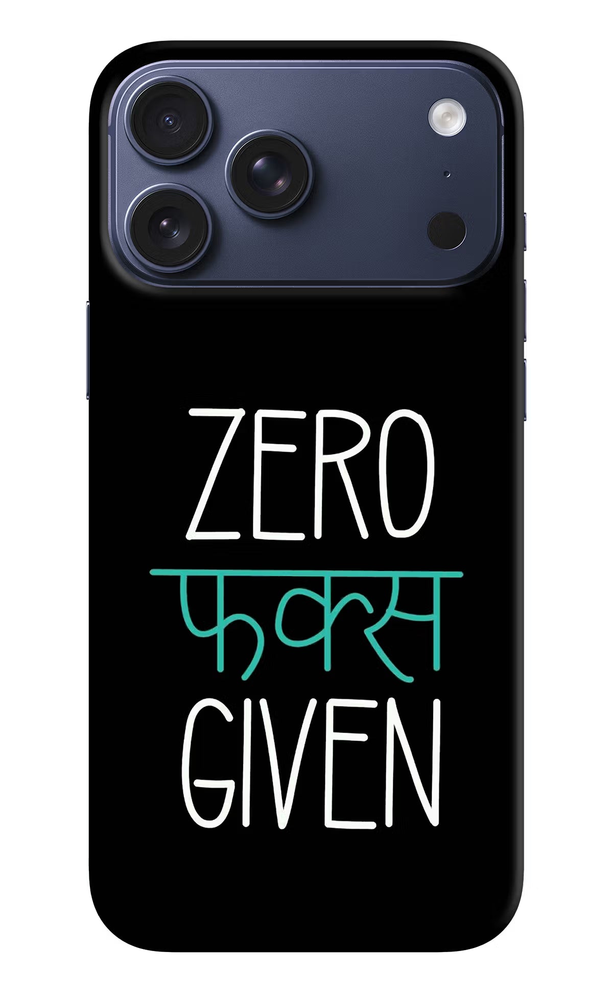 Zero Fucks Given iPhone 17 Pro Max Hard Case Back Cover by Casekaro