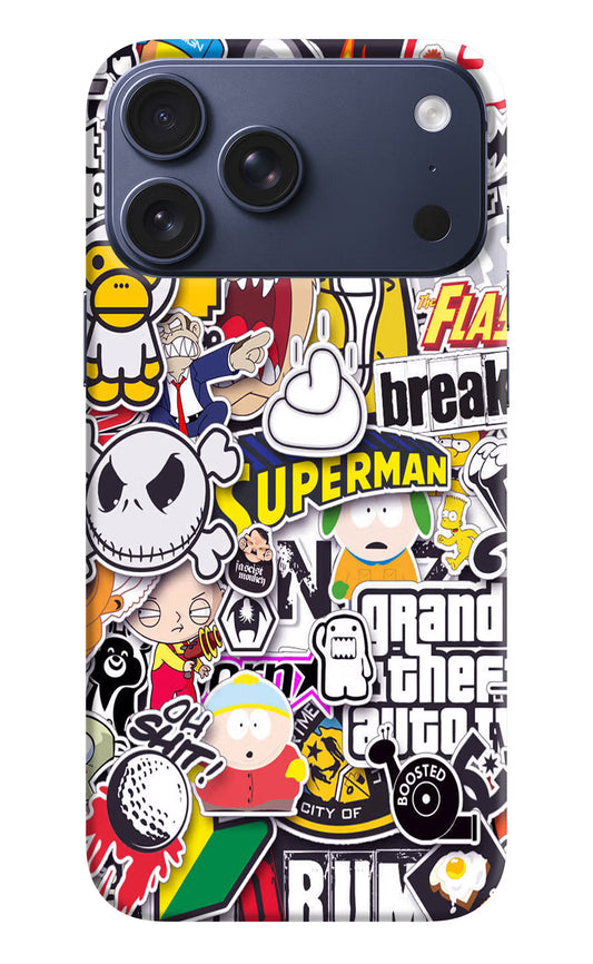 Sticker Bomb iPhone 17 Pro Max Hard Case Back Cover by Casekaro