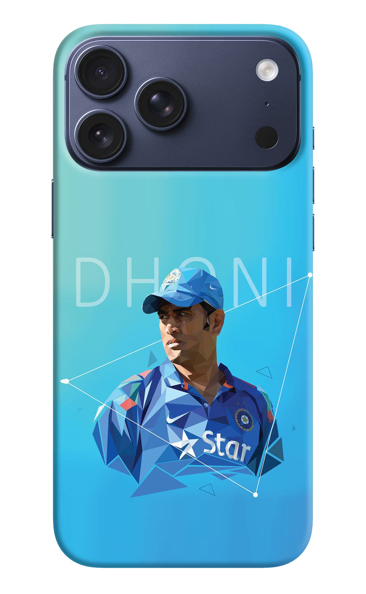 Dhoni Artwork iPhone 17 Pro Max Hard Case Back Cover by Casekaro