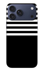 Black and White Print iPhone 17 Pro Max Hard Case Back Cover by Casekaro