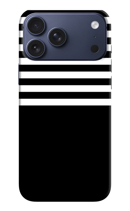 Black and White Print iPhone 17 Pro Max Hard Case Back Cover by Casekaro