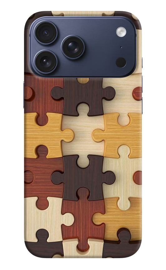 Wooden Puzzle iPhone 17 Pro Max Hard Case Back Cover by Casekaro