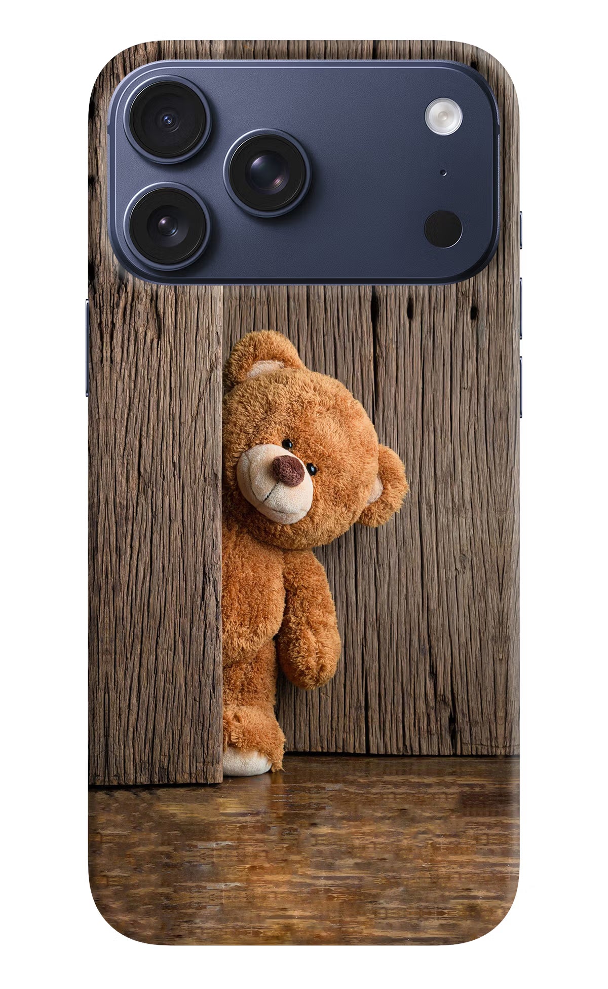 Teddy Wooden iPhone 17 Pro Max Hard Case Back Cover by Casekaro