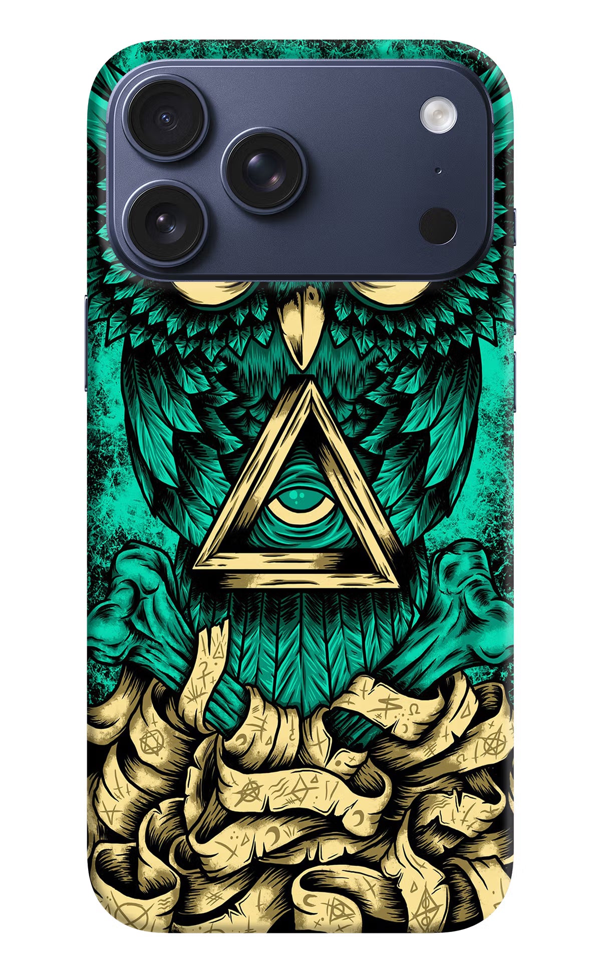 Green Owl iPhone 17 Pro Max Hard Case Back Cover by Casekaro