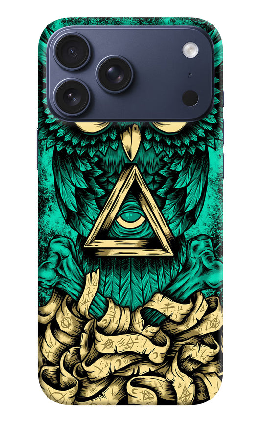 Green Owl iPhone 17 Pro Max Hard Case Back Cover by Casekaro