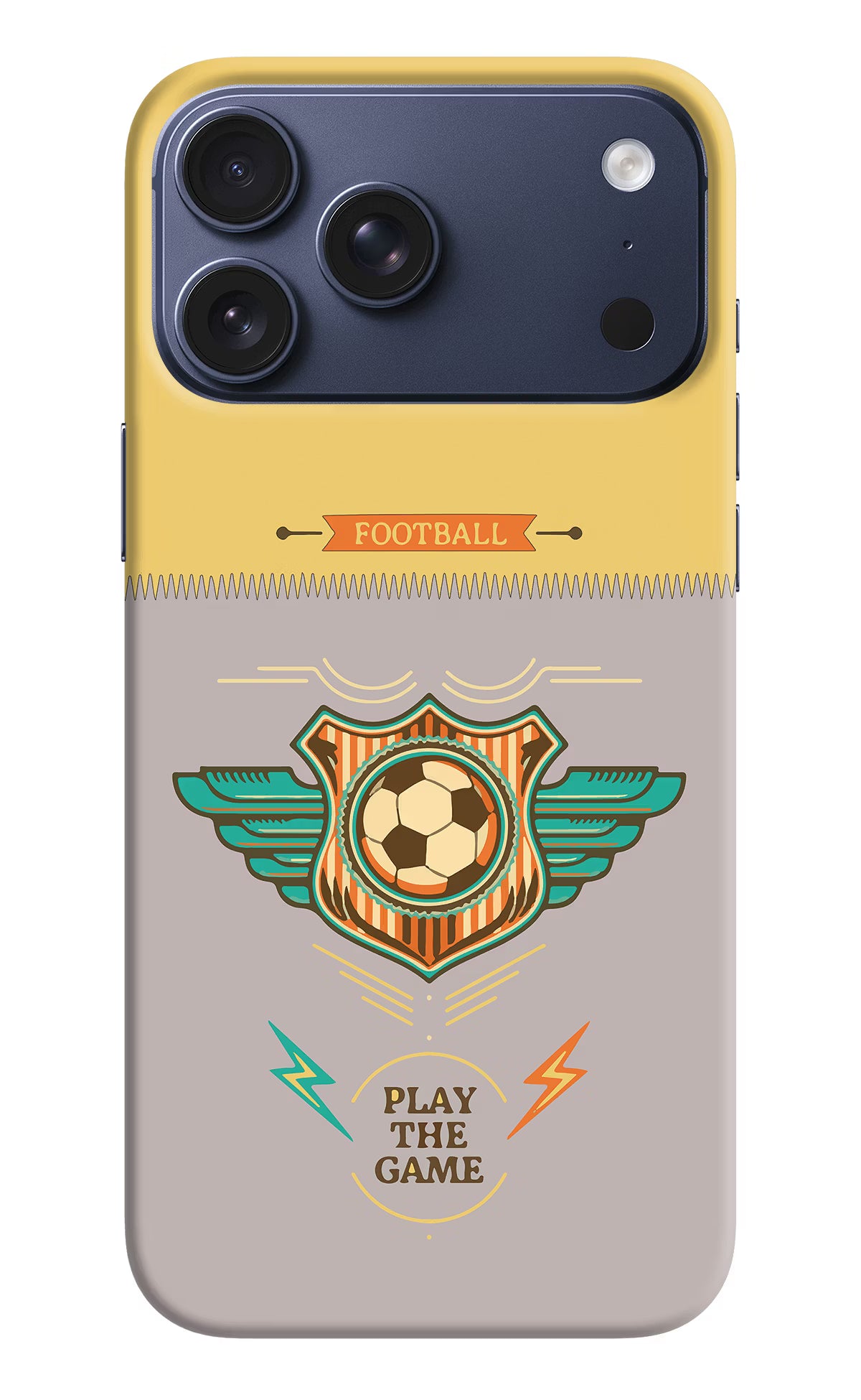 Football iPhone 17 Pro Max Hard Case Back Cover by Casekaro