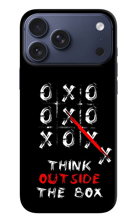 Think out of the BOX iPhone 17 Pro Max Hard Case Back Cover by Casekaro