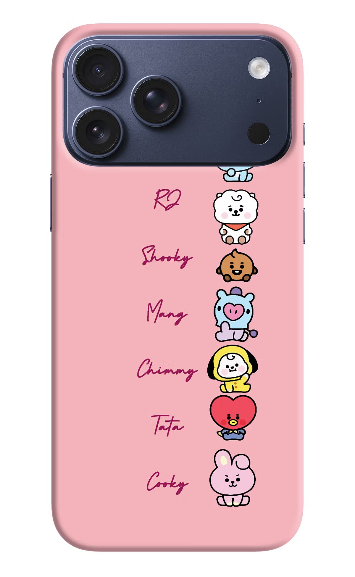 BTS names iPhone 17 Pro Max Hard Case Back Cover by Casekaro