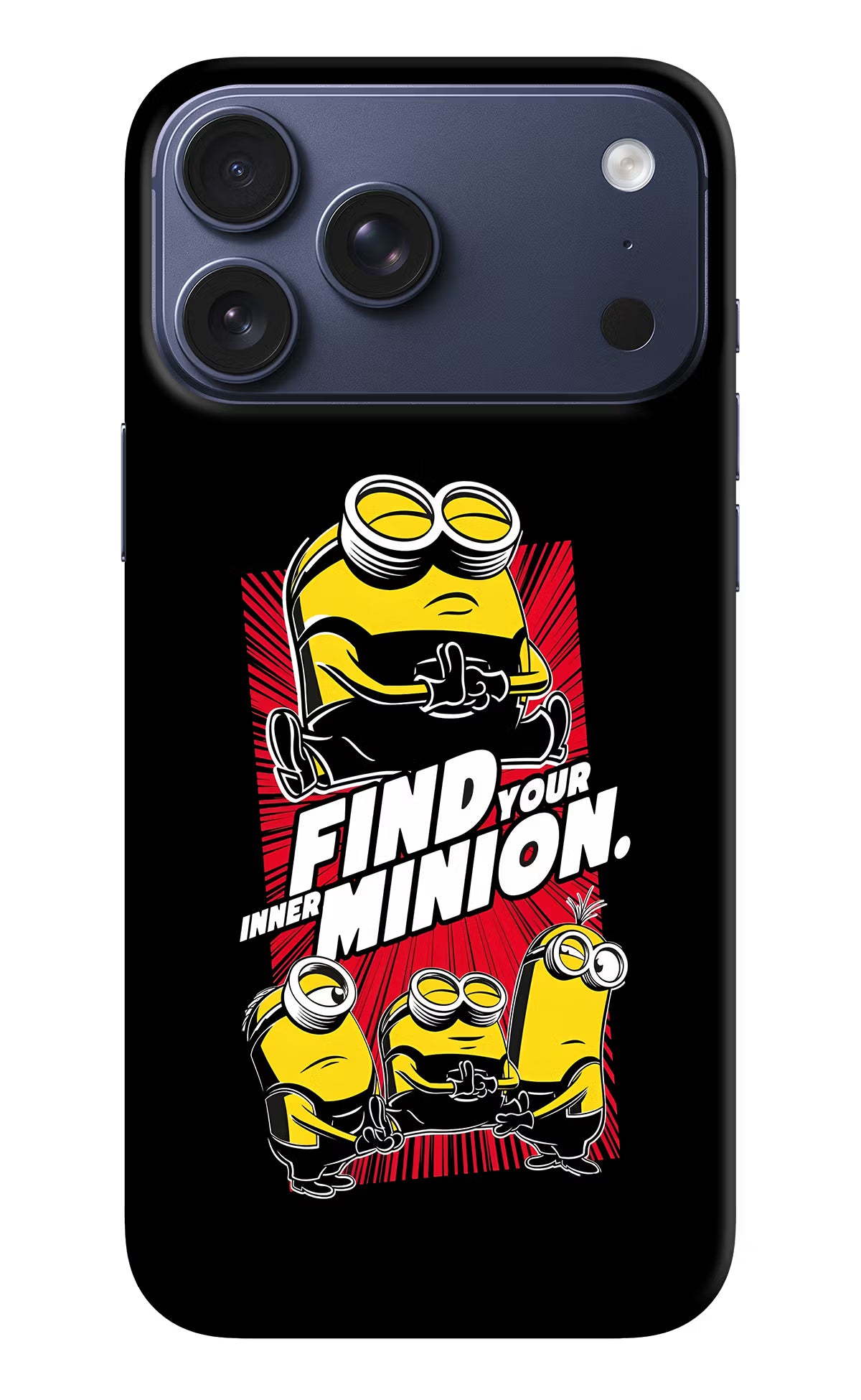 Find your inner Minion iPhone 17 Pro Max Hard Case Back Cover by Casekaro