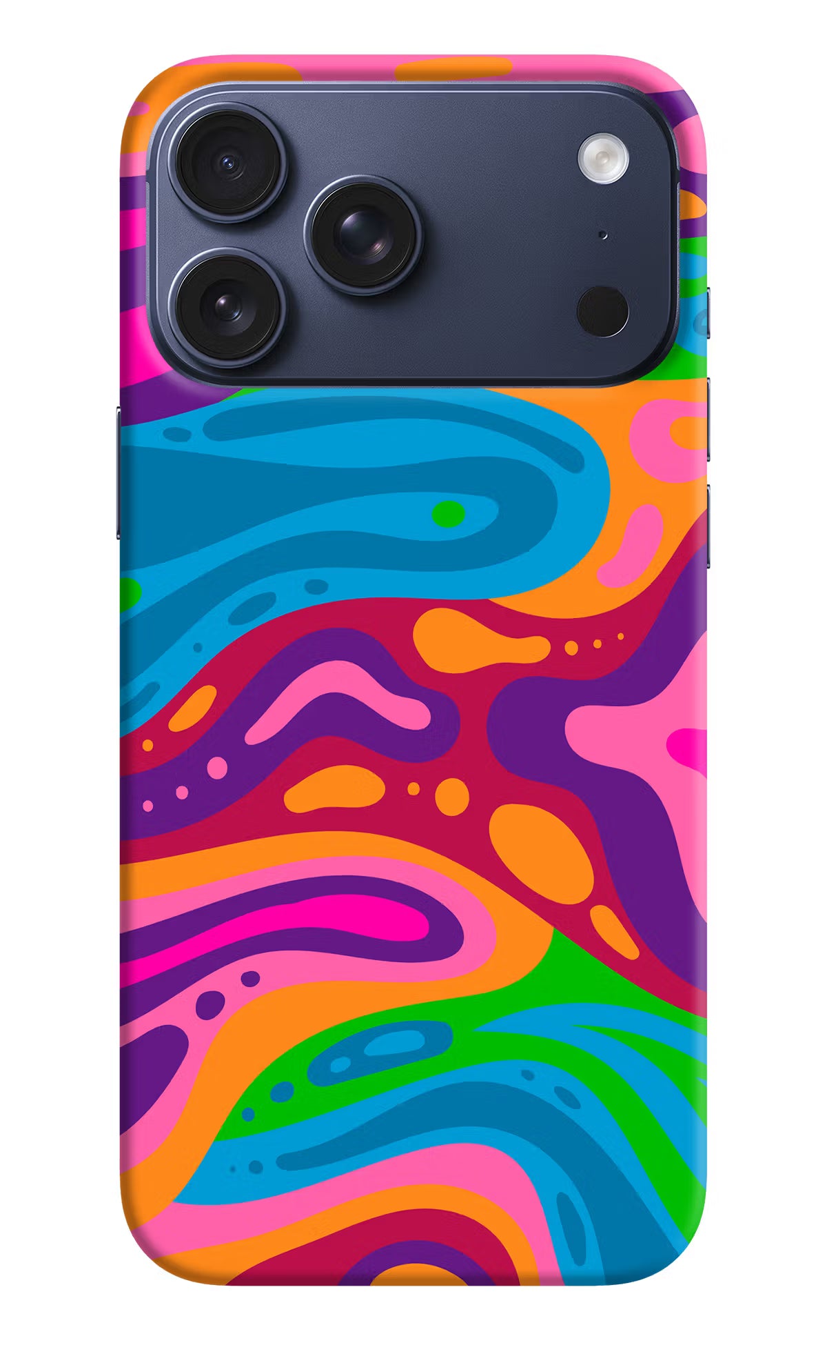 Trippy Pattern iPhone 17 Pro Max Hard Case Back Cover by Casekaro