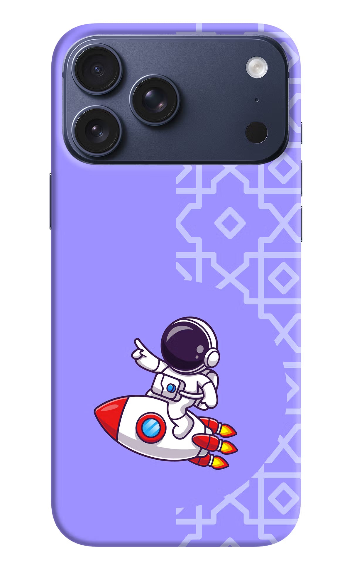 Cute Astronaut iPhone 17 Pro Max Hard Case Back Cover by Casekaro