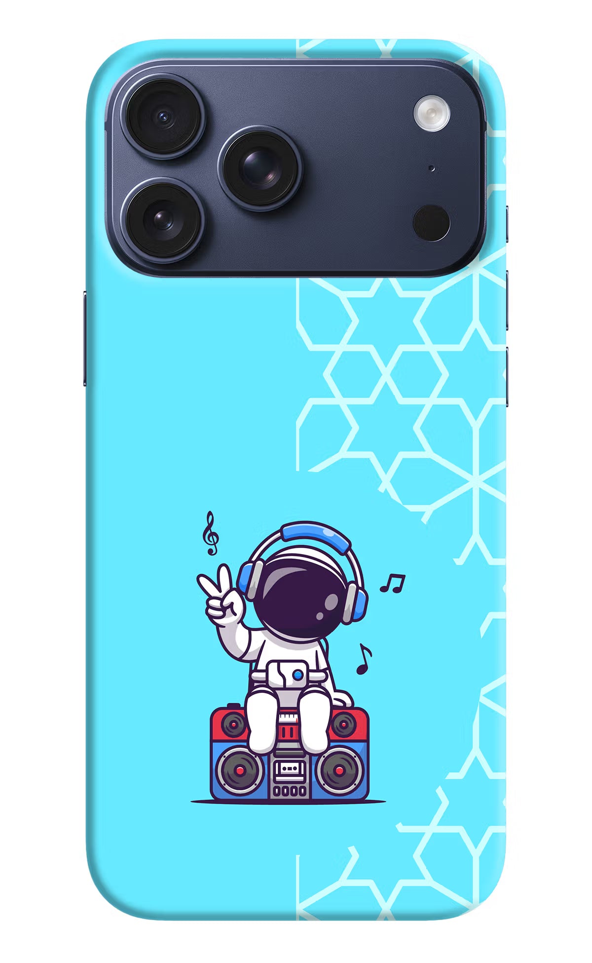 Cute Astronaut Chilling iPhone 17 Pro Max Hard Case Back Cover by Casekaro