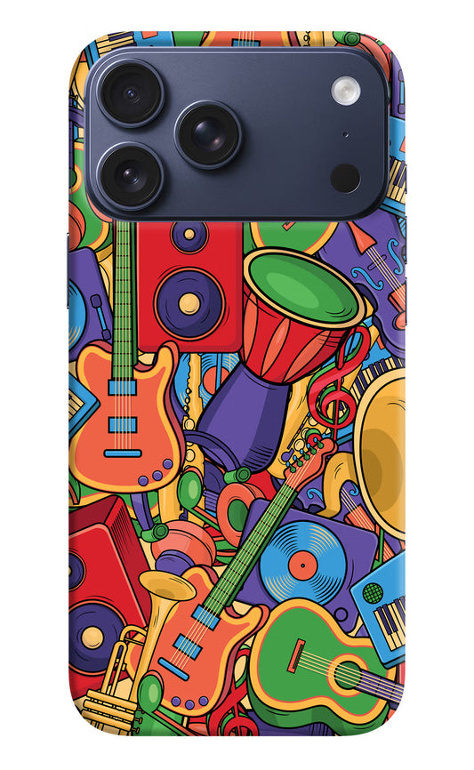 Music Instrument Doodle iPhone 17 Pro Max Hard Case Back Cover by Casekaro