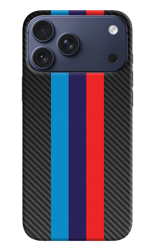 BMW Stripes Pattern iPhone 17 Pro Max Hard Case Back Cover by Casekaro