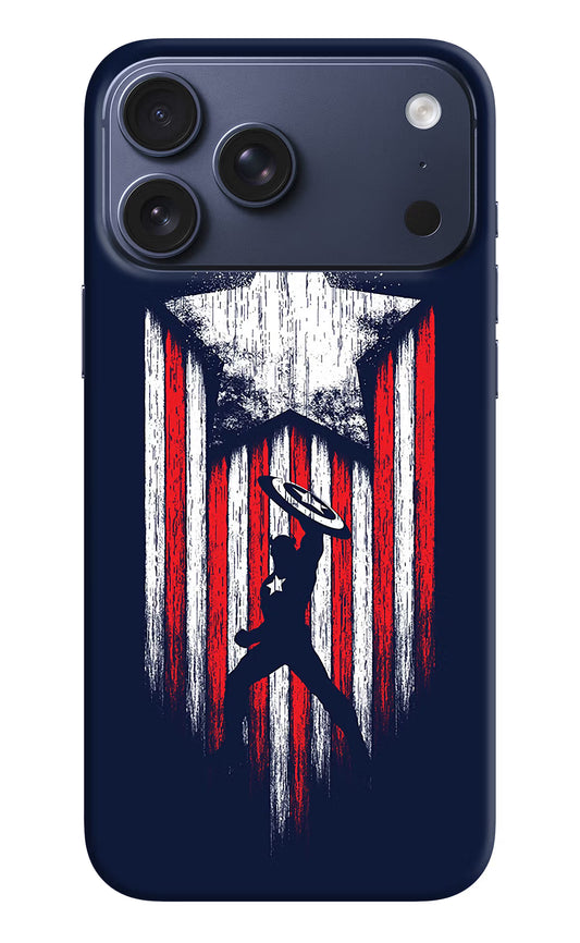 Captain America Marvel Art iPhone 17 Pro Max Hard Case Back Cover by Casekaro