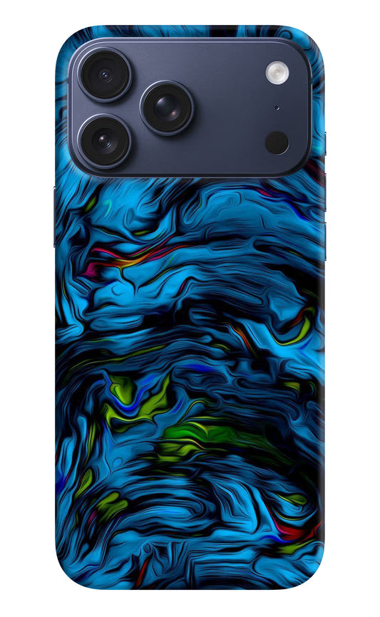 Dark Blue Abstract iPhone 17 Pro Max Hard Case Back Cover by Casekaro