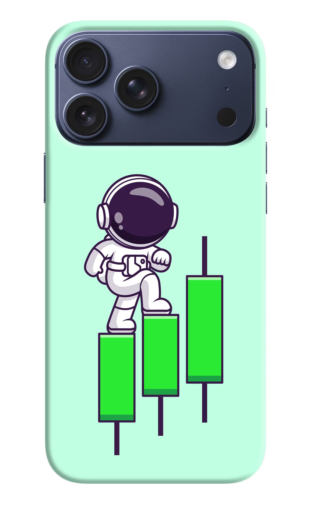 Astronaut Trader iPhone 17 Pro Max Hard Case Back Cover by Casekaro