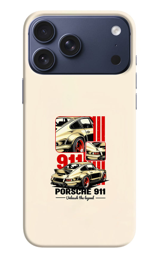 Classic Porsche 911 iPhone 17 Pro Max Hard Case Back Cover by Casekaro