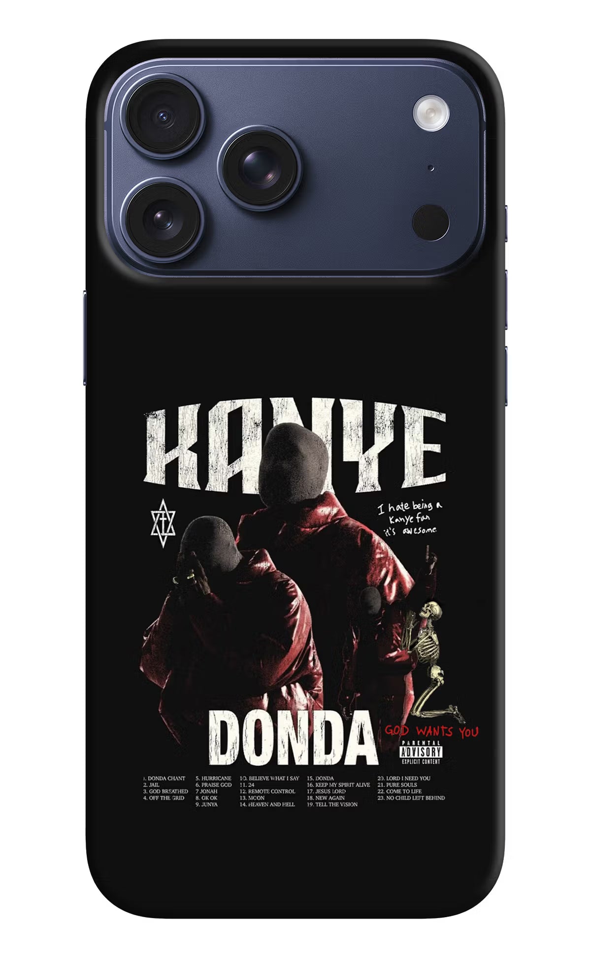 Donda Kanye West iPhone 17 Pro Max Hard Case Back Cover by Casekaro