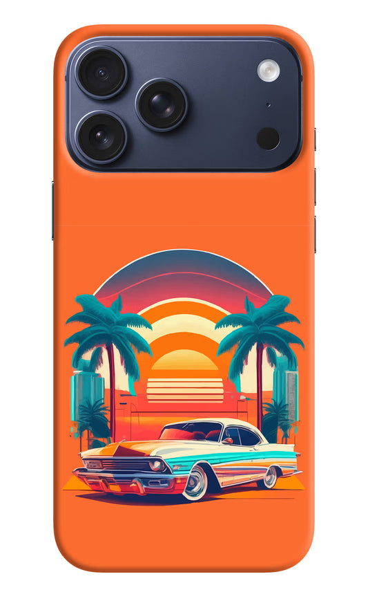 Palm Drive 80s iPhone 17 Pro Max Hard Case Back Cover by Casekaro